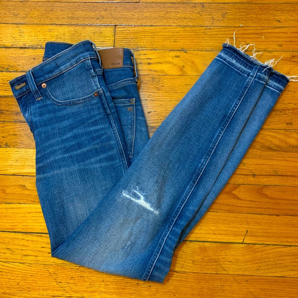 Madewell 9” high rise skinny jeans